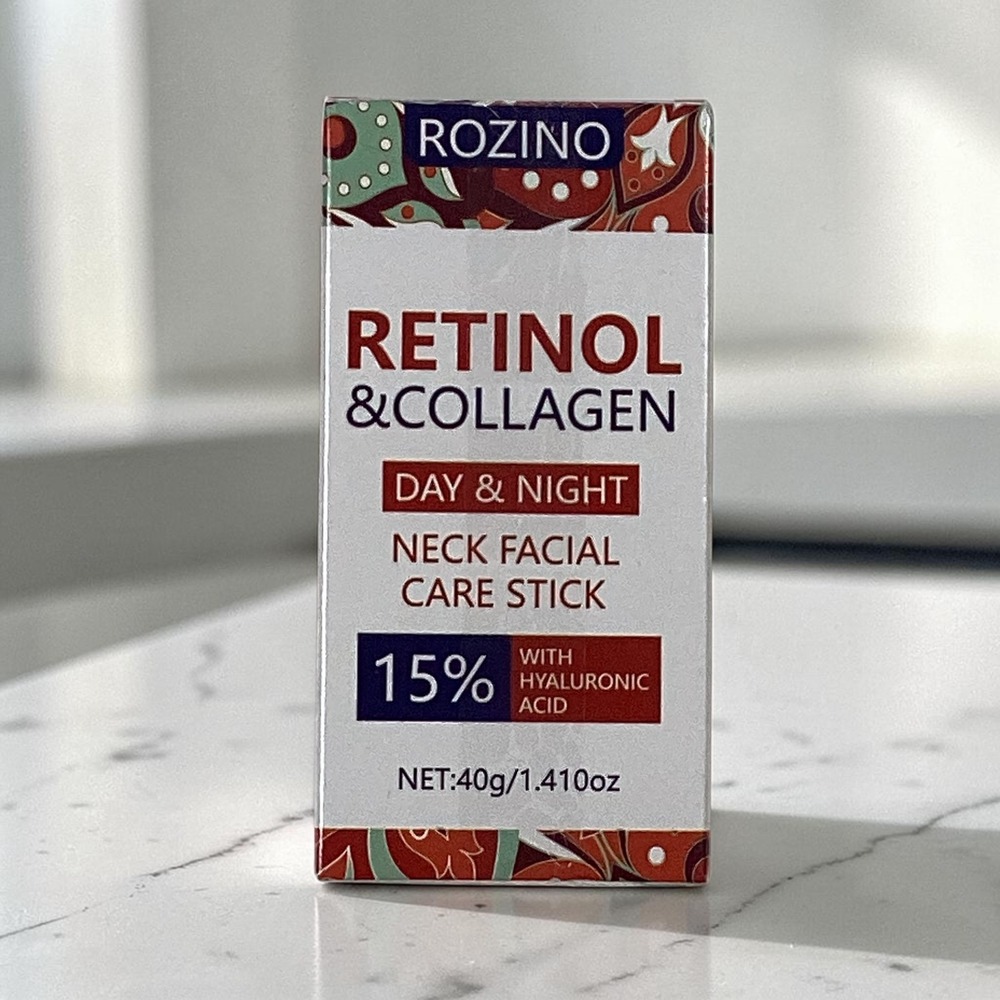 Rozino Retinol & Collagen Neck Facial Care Stick 15% Hyaluronic Acid 40g